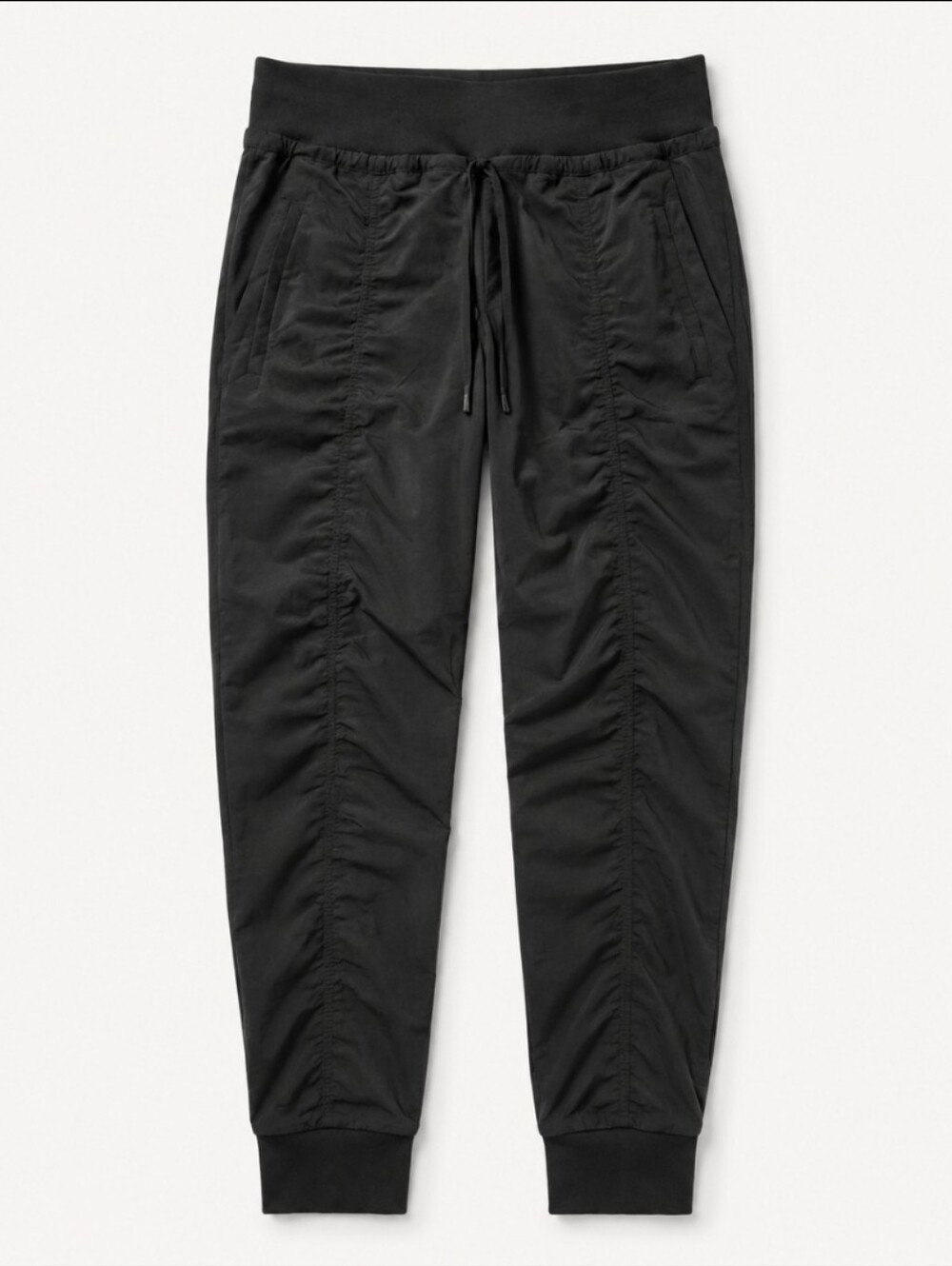 Athleta Attitude Pant Black Ruched Jogger Pants Women’s Size 10